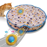 Purrnivo interaktive Jagdmatte mit Ball für Katzen