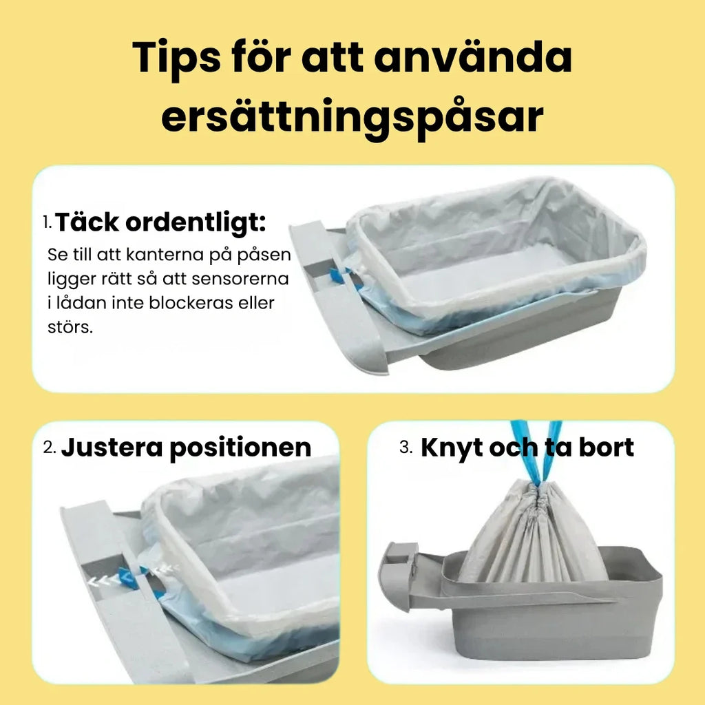 Waste Bags for Neakasa M1 Self-cleaning Litter Box Tips for using replacement bags - Petifo
