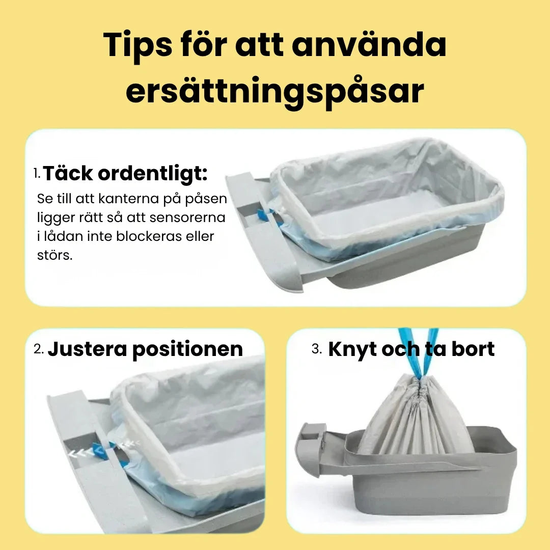 Waste Bags for Neakasa M1 Self-cleaning Litter Box Tips for using replacement bags - Petifo