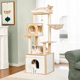 Beige mit Schrank