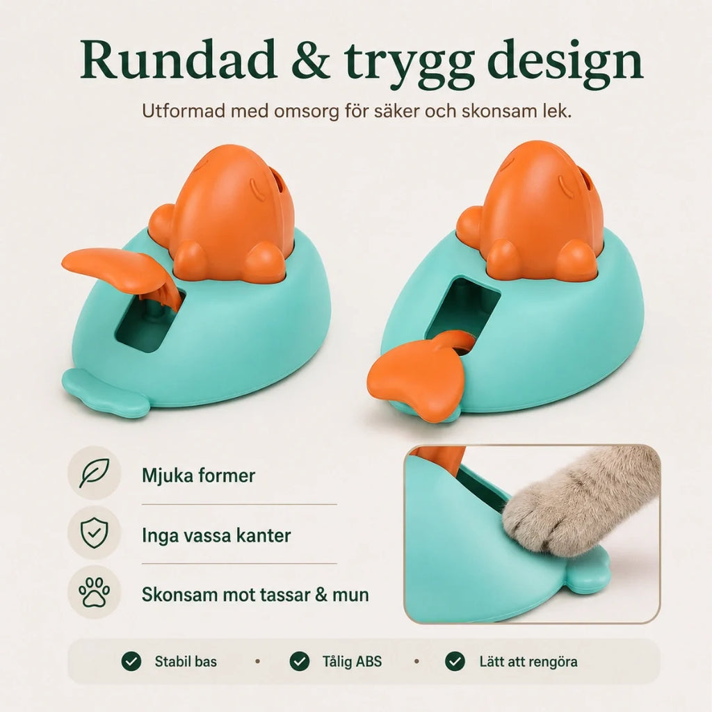 Clicker treat launcher with rounded safe design - Petifo
