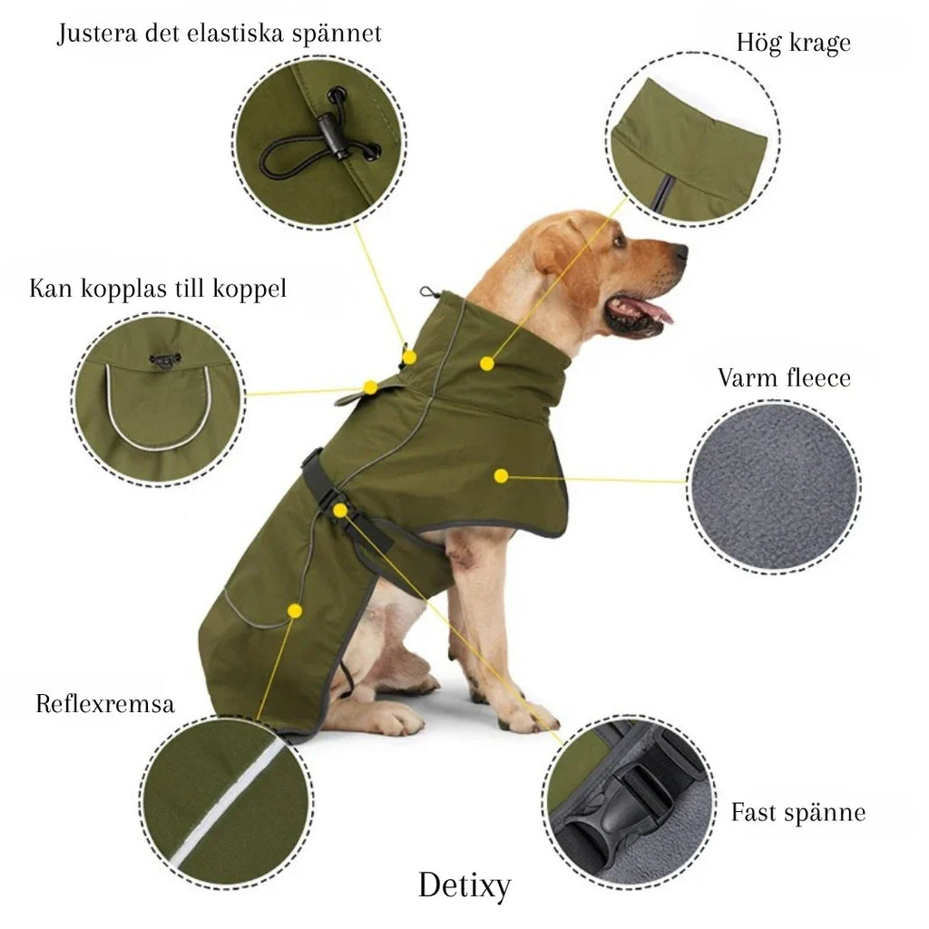 Detixy Rain Coat Protection against weather and wind - Petifo