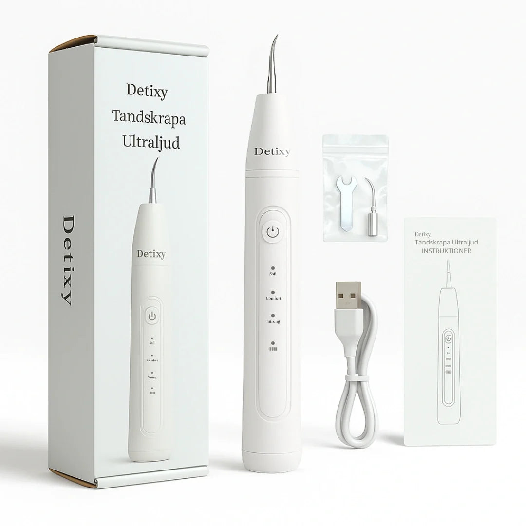 Detixy Ultrasonic Tooth Scaler What's included -Petifo