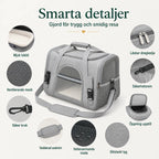 Flight-Approved Carrier Bag for dogs and cats ventilation mesh panels - Petifo