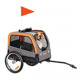 PawHut geräumiger Fahrradanhänger für Hunde