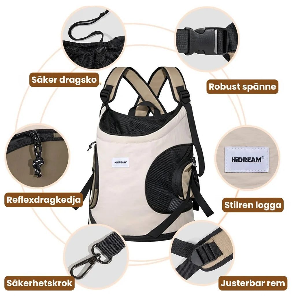 HiDream Front Carrier Secure drawstring - Petifo
