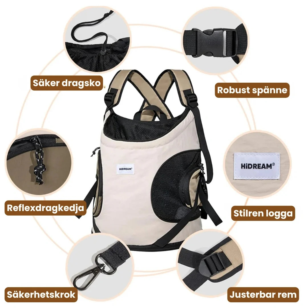 HiDream Front Carrier Secure drawstring - Petifo