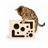 Purrnivo Katzen-Puzzlespielzeug mit Krallenfeile