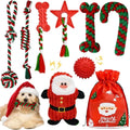 Christmas set with 8 tug toys for dogs - Petifo