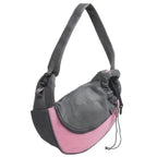 Practical storage pocket PawsPack Sling Bag for Pets Pink - Petifo