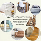 Displays the protector’s suitability for many different furniture types.