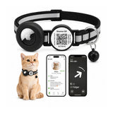TryggTag Katzenhalsband mit QR-ID und AirTag-Halterung