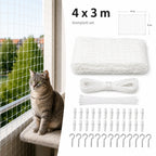 SafeGuard cat net fitting on 4x3 metres - Petifo