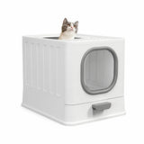Detixy Überdachte Katzentoilette