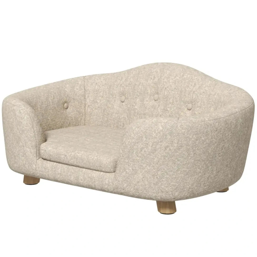 PawHut elevated pet sofa bed shown on white - Petifo