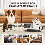 Complete PawHut grooming vacuum, trimmer and accessory system - Petifo