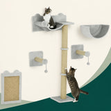 PawHut Wand-Katzenkletterset