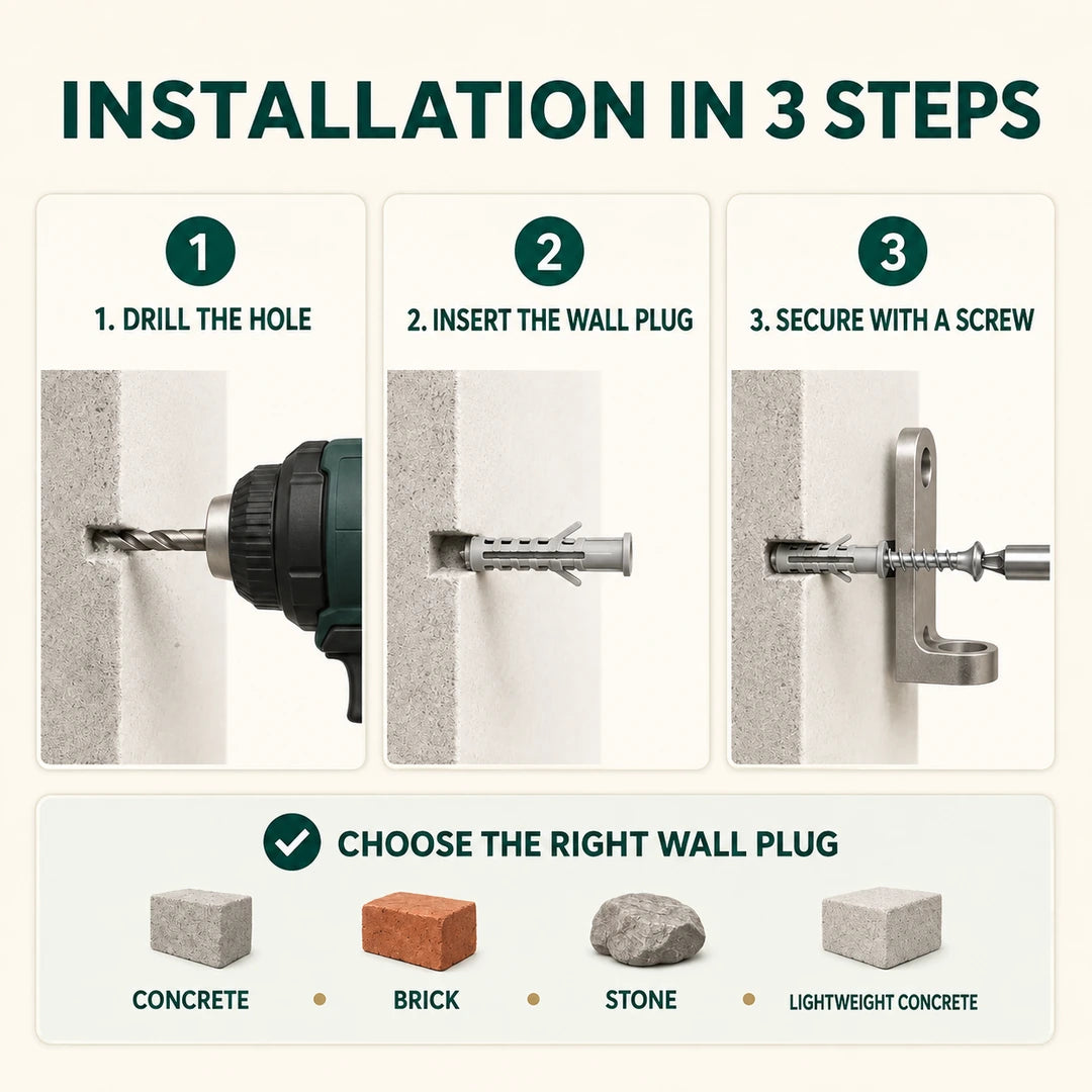 Three-step installation guide for the PawHut wall-mounted cat climbing set - Petifo