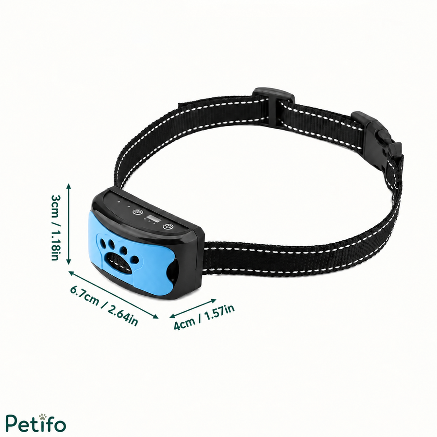 Maße des verstellbaren Trainingshalsbands.