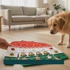 MerryLick Christmas lick mat used by a pet - Petifo