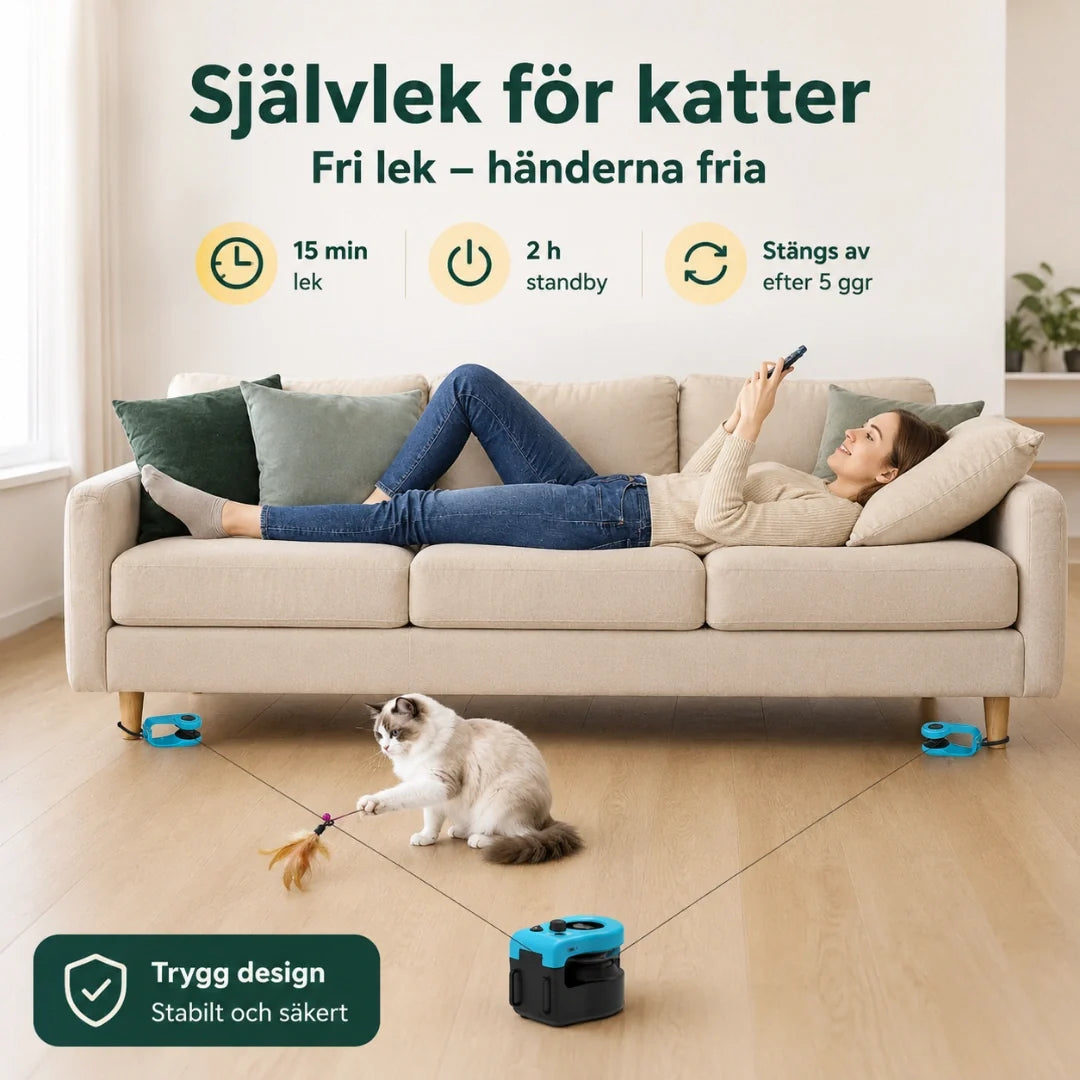 Purrnivo Automatic String Toy for Cats free play - Petifo